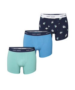 Happy Shorts Heren Boxershorts Trunks Surfing Seagull 3-Pack