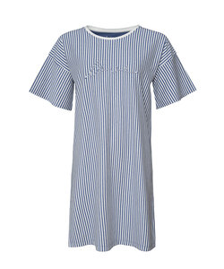 Comtessa dames shortama katoen - blauw Comtessa dames shortama katoen - blauw