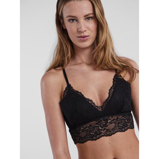 PIECES Pieces Dames Bralette Kant PCLINA Zwart