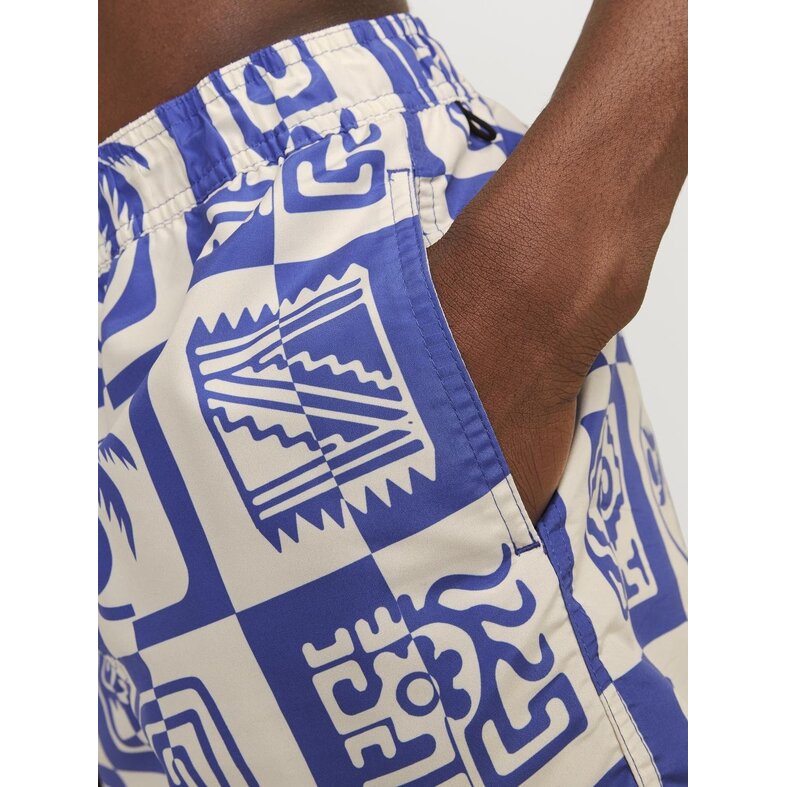 Jack & Jones Jack & Jones Heren Zwemshort OCEANDAY Print Blauw
