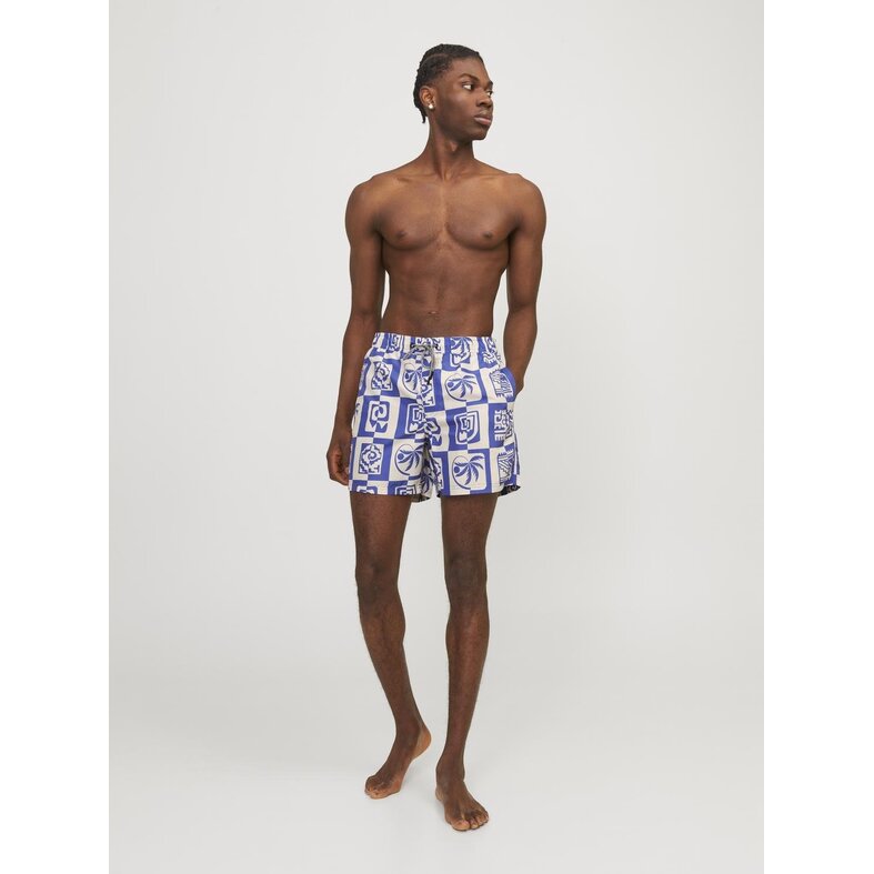 Jack & Jones Jack & Jones Heren Zwemshort OCEANDAY Print Blauw