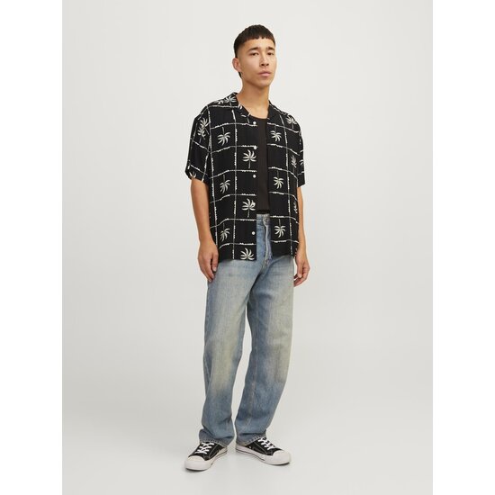 Jack & Jones Jack & Jones Heren Overhemd JORLUKE Print Zwart