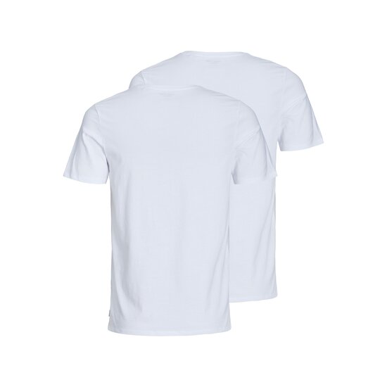 Jack & Jones Jack & Jones Plus Size Men's T-shirt JACBASIC Round Neck 2-Pack White