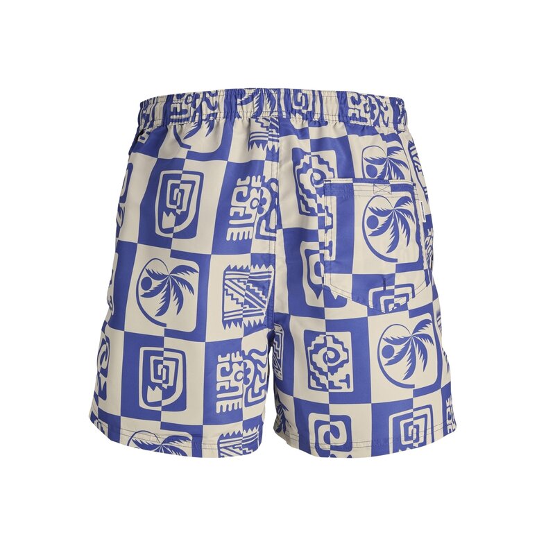 Jack & Jones Jack & Jones Heren Zwemshort OCEANDAY Print Blauw