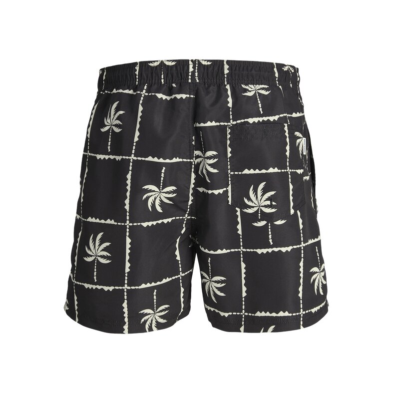 Jack & Jones Jack & Jones Men's Swim Short OCEANDAY Print Black