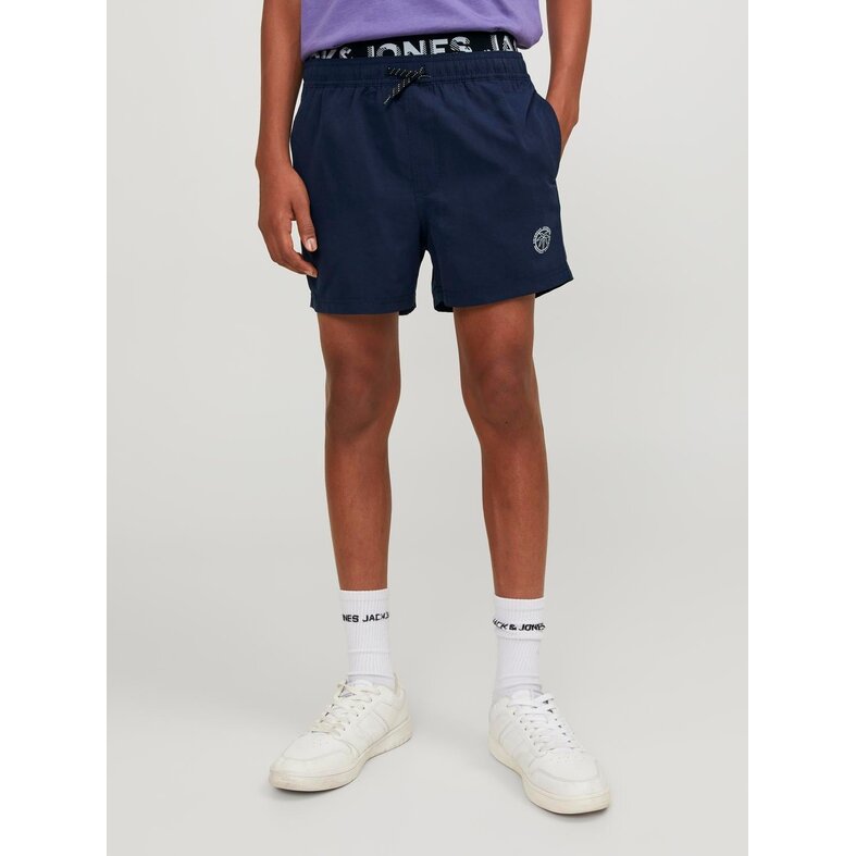 Jack & Jones Junior Jack & Jones Junior Zwemshorts Jongens JPSTFIJI Dubbele Waistband Navy Blauw