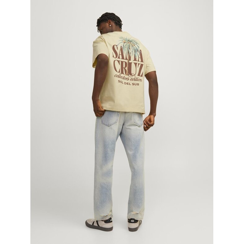 Jack & Jones Jack & Jones Heren T-shirt JORMYKONOS Ronde Hals Geel