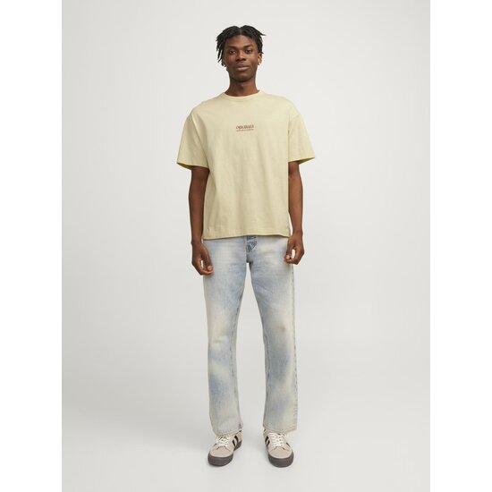 Jack & Jones Jack & Jones Men's T-shirt JORMYKONOS Round Neck Yellow