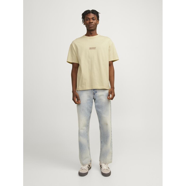 Jack & Jones Jack & Jones Men's T-shirt JORMYKONOS Round Neck Yellow