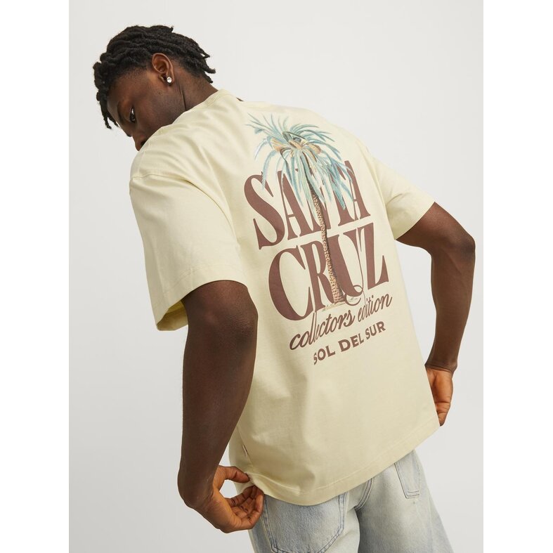 Jack & Jones Jack & Jones Heren T-shirt JORMYKONOS Ronde Hals Geel