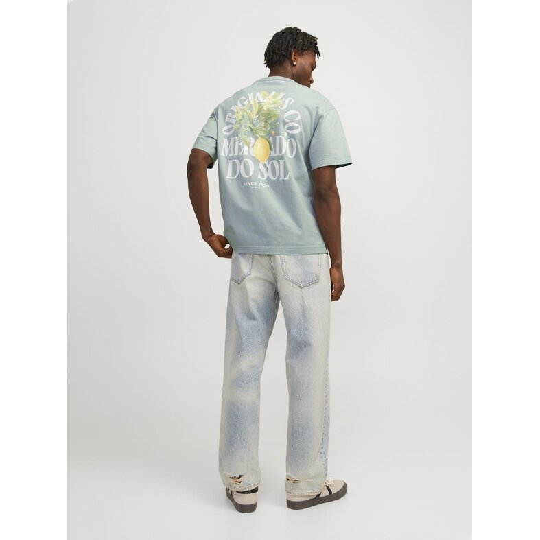 Jack & Jones Jack & Jones Heren T-shirt JORMYKONOS Ronde Hals Mintgroen