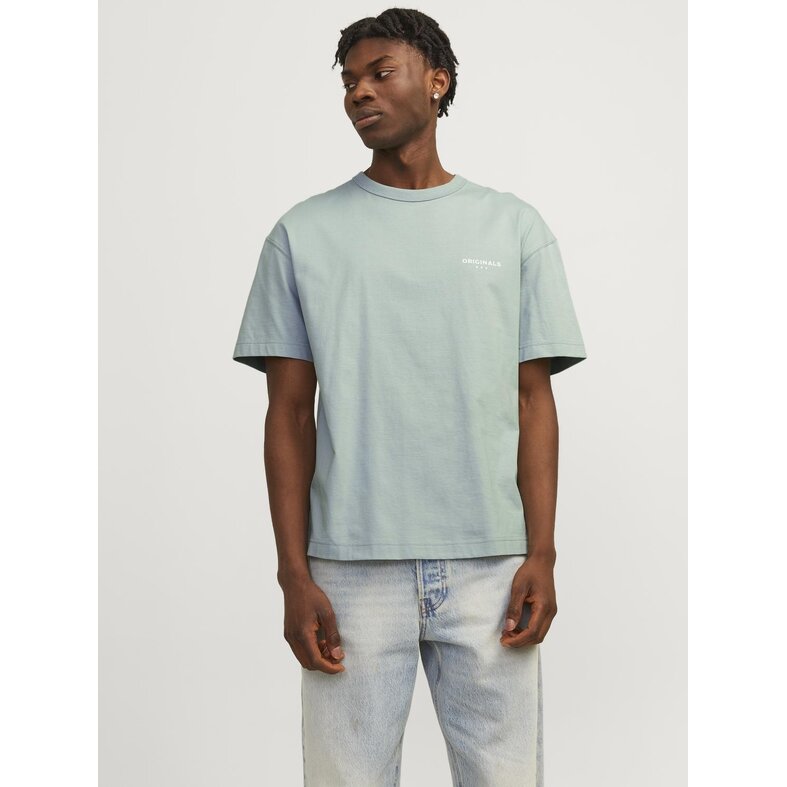 Jack & Jones Jack & Jones Heren T-shirt JORMYKONOS Ronde Hals Mintgroen