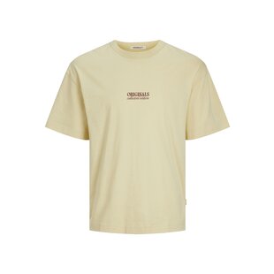 Jack & Jones Men's T-shirt JORMYKONOS Round Neck Yellow