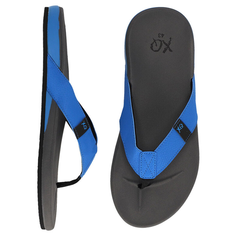 XQ Footwear XQ Men's Flip Flops Ergonomic Anthracite/Blue