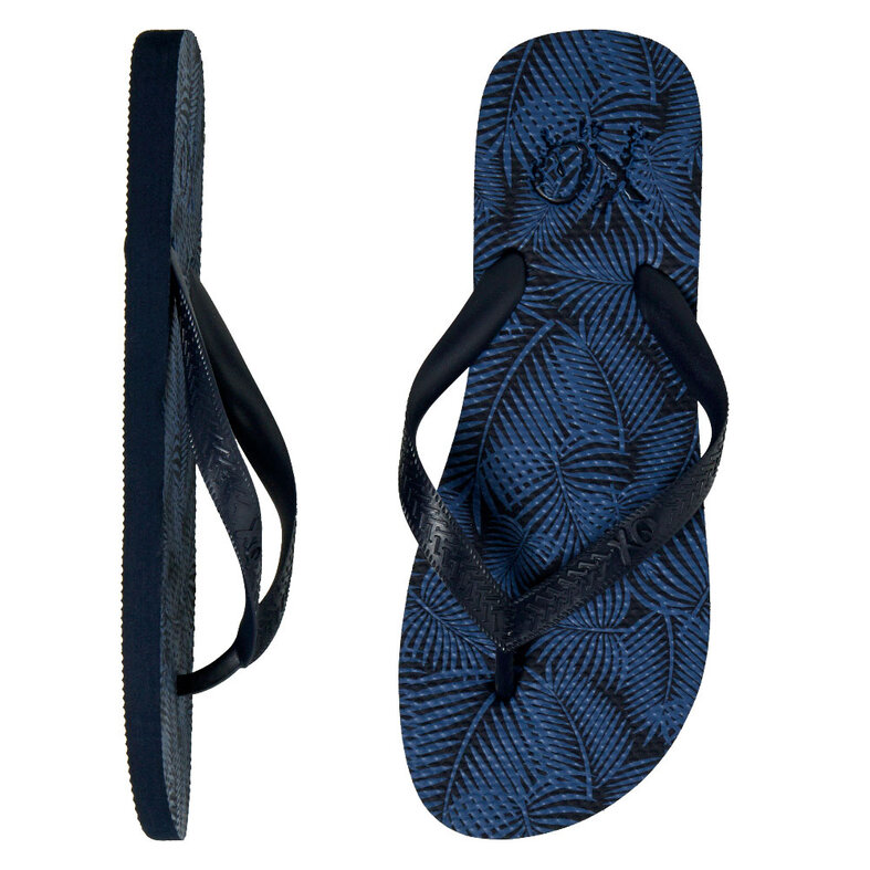 XQ Footwear XQ Men's Flip Flops Print Dark Blue