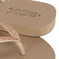 XQ Footwear XQ Dames Teenslippers Glitters Taupe