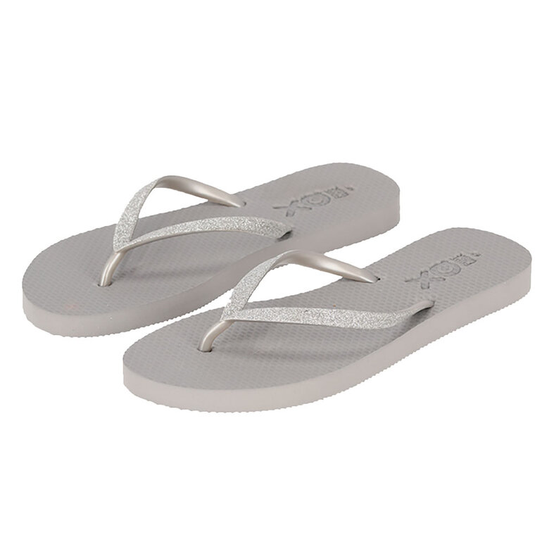 XQ Footwear XQ Women's Flip Flops Glitters Gray