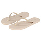 XQ Footwear XQ Women's Flip Flops Glitters Beige