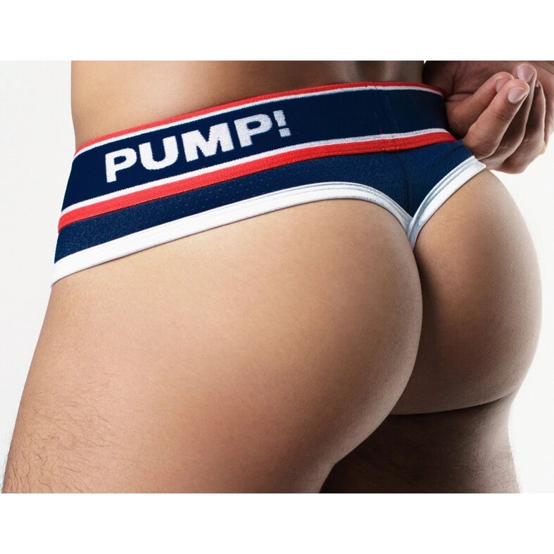 PUMP! PUMP Big League Men's Thong Blue
