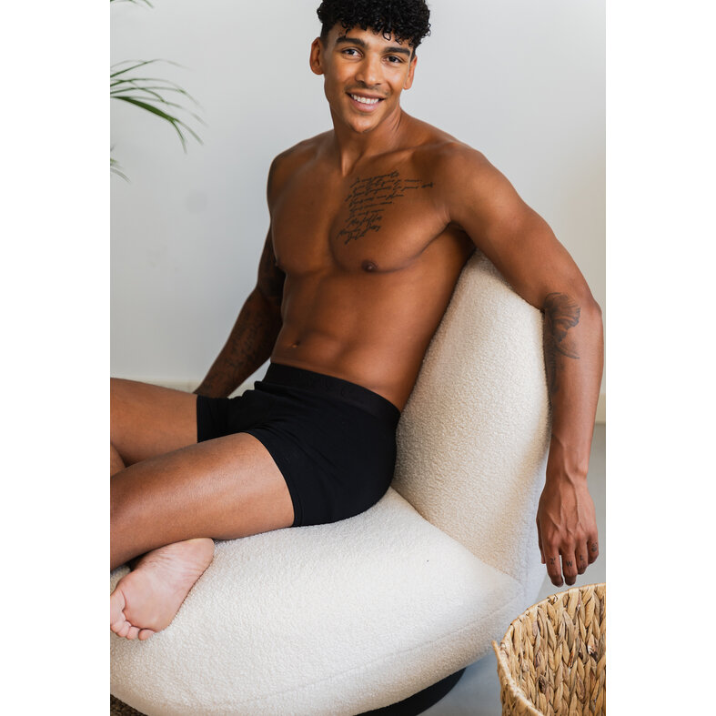 Phil & Co Phil & Co Zwarte Boxershorts Heren Multipack 8-Pack Zwart