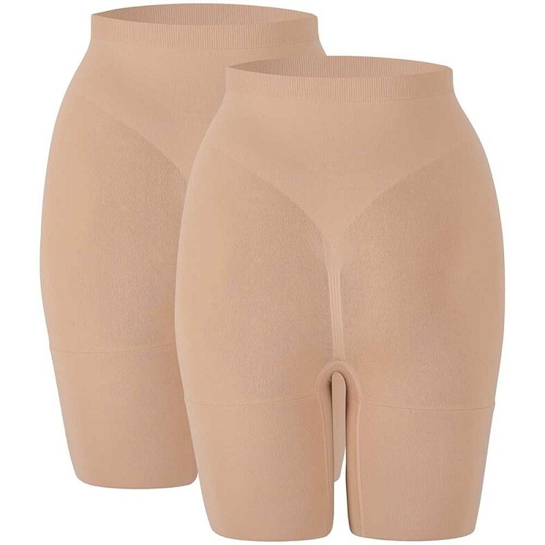 Sarlini Sarlini Dames Corrigerende Shorts Naadloos 2-Pack Beige