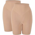 Sarlini Sarlini Dames Corrigerende Shorts Naadloos 2-Pack Beige