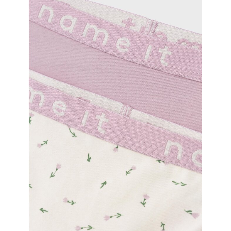 Name It Name It Meisjes Hipsters Kinderen NKFHIPSTER Roze/Off-White 2-Pack