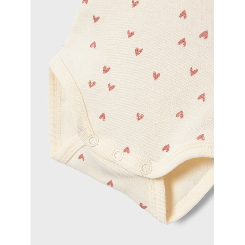 Name It Name It Meisjes Bodysuits NBFBODY Hartjes 2-Pack