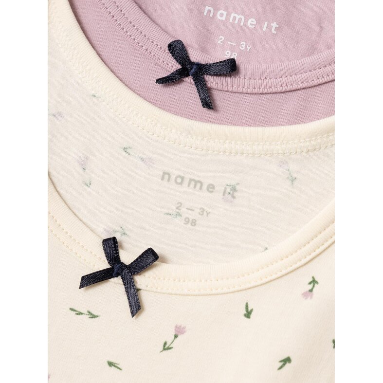 Name It Name It Kinder Topjes Meisjes NKFTANK Roze/Off-White 2-Pack