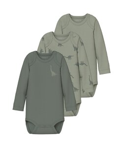 Name It Children's Bodysuits Boys NBMBODY Dino 3-Pack