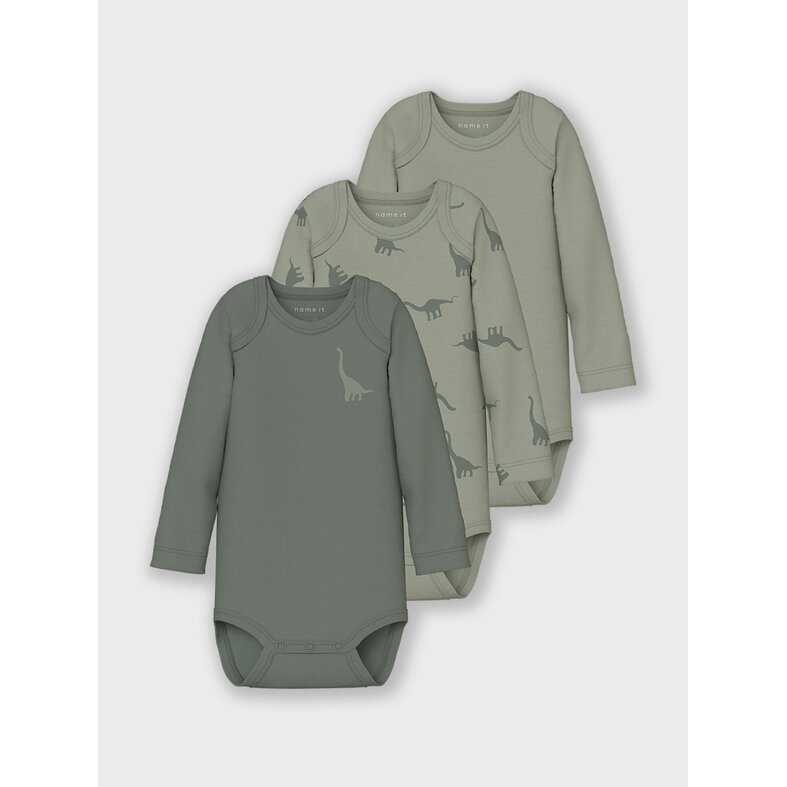 Name It Name It Kinder Bodysuits Jongens NBMBODY Dino 3-Pack