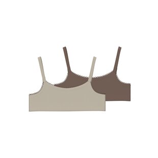 Name It Kids Tops Girls NKFSHORT Brown 2-Pack