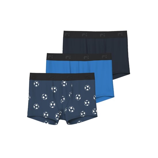 Name It Name It Kinder Boxershorts Jongens NKMBOXER Blauw 3-Pack