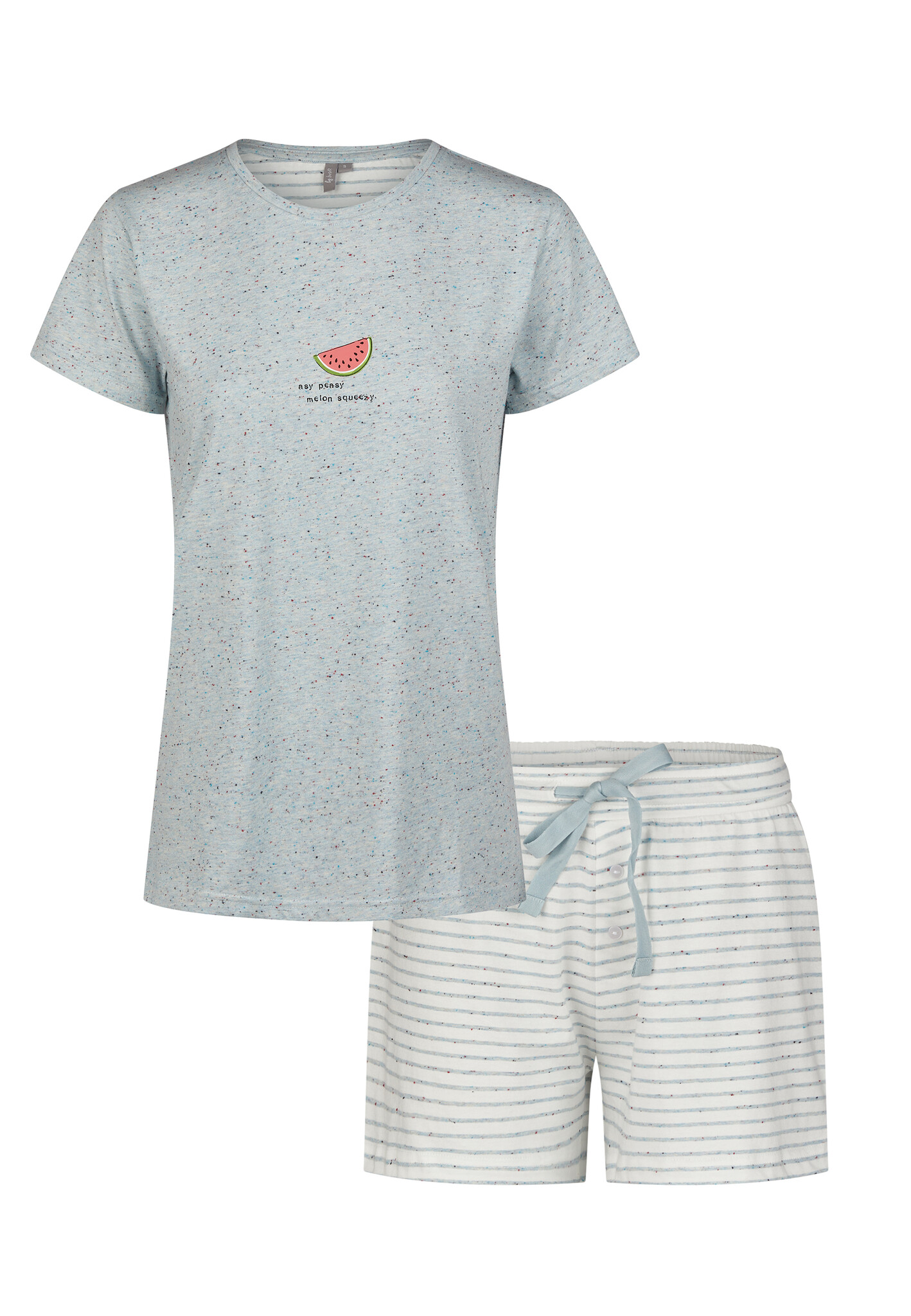 By Louise By Louise Dames Korte Pyjama Set Shortama Watermeloen