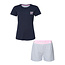 By Louise By Louise Dames Korte Pyjama Set Shortama Donkerblauw