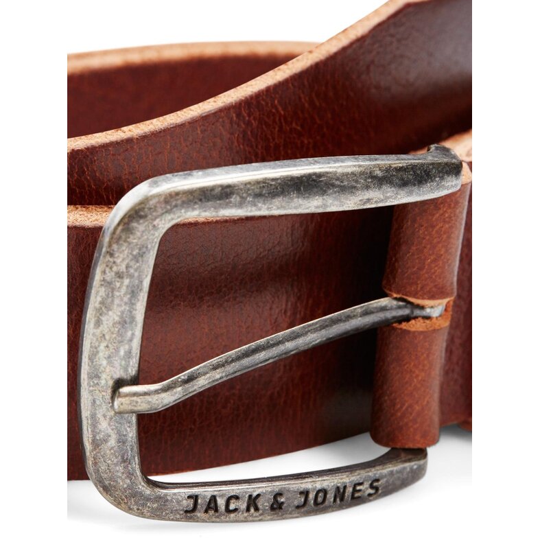 Jack & Jones Jack & Jones Heren Riem JACPAUL Leer Roodbruin