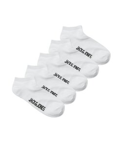 Jack & Jones Junior Sneaker Socks Boys JACDONGO 5-Pair White