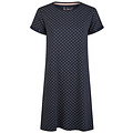 By Louise By Louise Essential Dames Nachthemd Korte Mouw AOP Blauw
