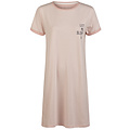 By Louise By Louise Essential Ladies Nightshirt Short Sleeve Striped Pink