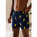 Happy Shorts Happy Shorts X Heren Wijde Boxershort Met Binnenbroek Kuiken Print