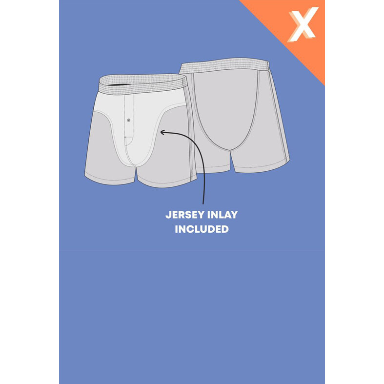 Happy Shorts Happy Shorts X Heren Wijde Boxershort Met Binnenbroek Zeemeeuw Print