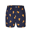 Happy Shorts Happy Shorts X Men's Wide Boxer Shorts With Inner Briefs Pizza/Gummi Bear/Hamburger Print 3-Pack