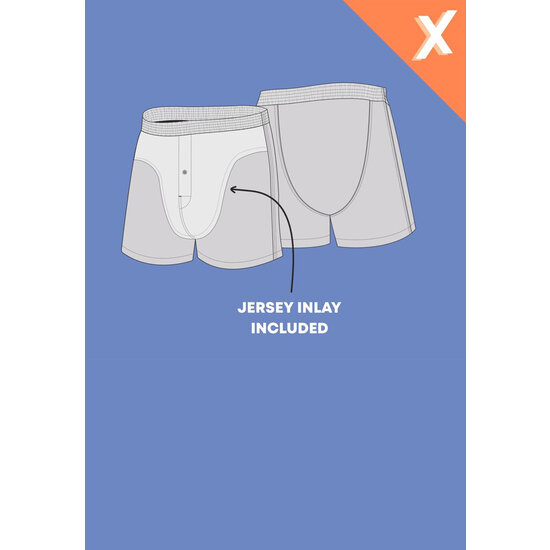 Happy Shorts Happy Shorts X Men's Wide Boxer Shorts With Inner Briefs Cactus/Tucan Green/Seagull Print 3-Pack