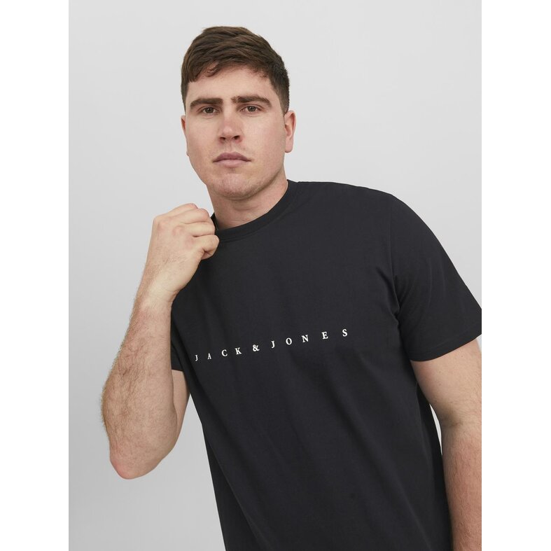 Jack & Jones Jack & Jones Plus Size Heren T-shirt JJESTAR Zwart