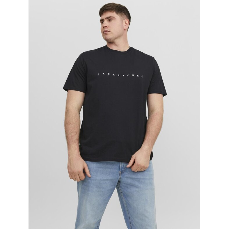 Jack & Jones Jack & Jones Plus Size Heren T-shirt JJESTAR Zwart
