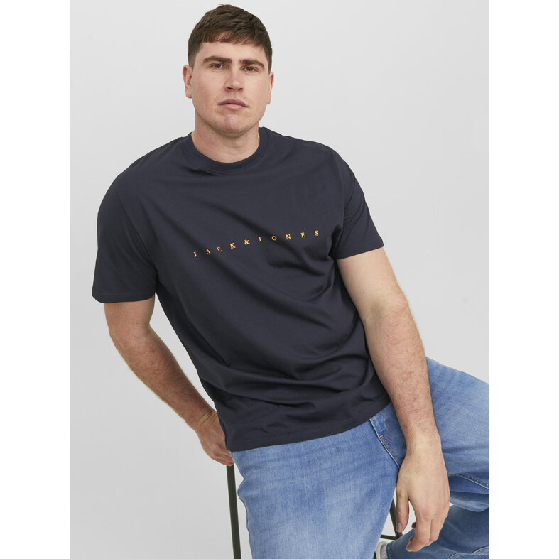 Jack & Jones Jack & Jones Plus Size Men's T-shirt JJESTAR Navy