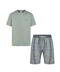 Phil & Co Men's Short Pyjamas Short Pyjamas Cotton Green