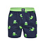 Happy Shorts Happy Shorts X Men's Wide Boxer Shorts With Inner Briefs Frog Print