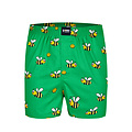 Happy Shorts Happy Shorts X Heren Wijde Boxershort Met Binnenbroek Bijen Print