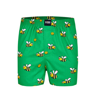 Happy Shorts X Heren Wijde Boxershort Met Binnenbroek Bijen Print